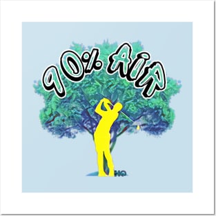 Trees are 90% Air : Hipster Golf Posters and Art